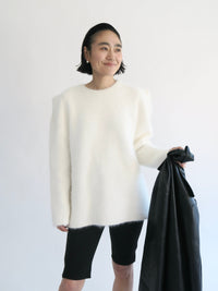 【AMOMMA】羊毛泡泡袖针织衫