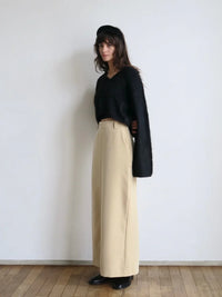 [ sample sale ] straight maxi skirt