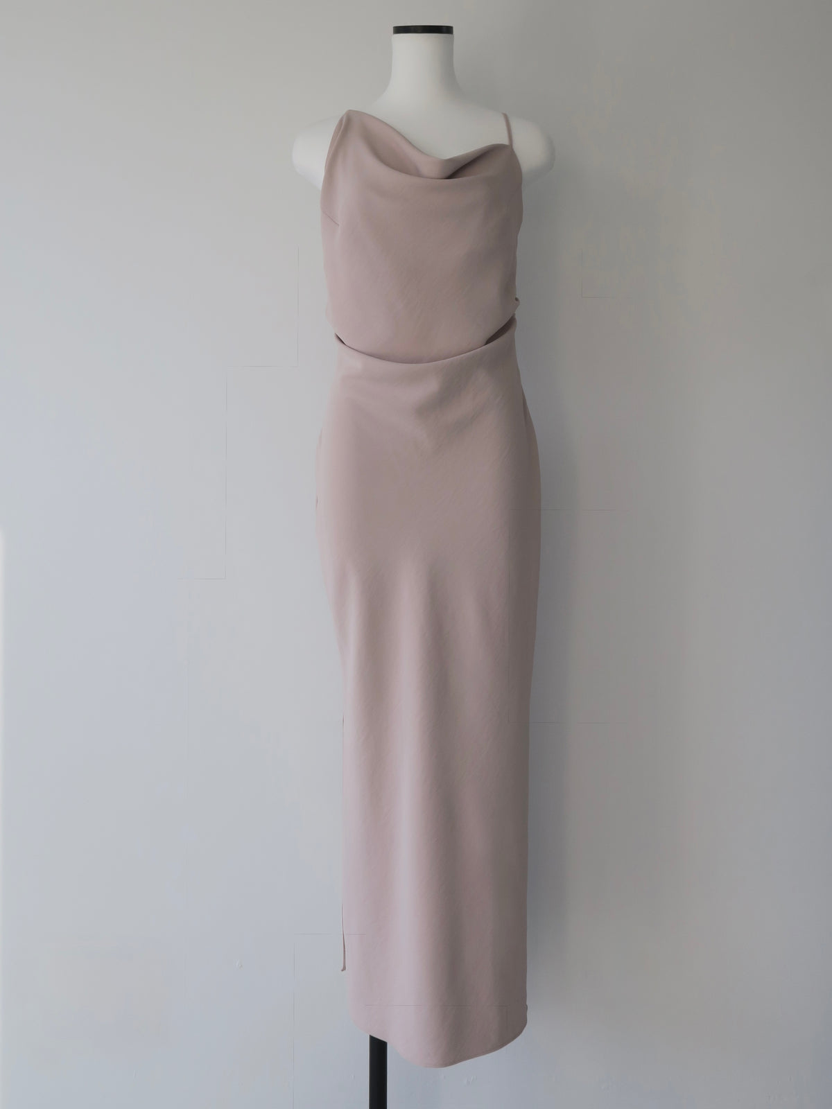【célon】asymmetry drape cami dress