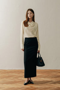 【ELBORN】Allison Cowl-neck Blouse