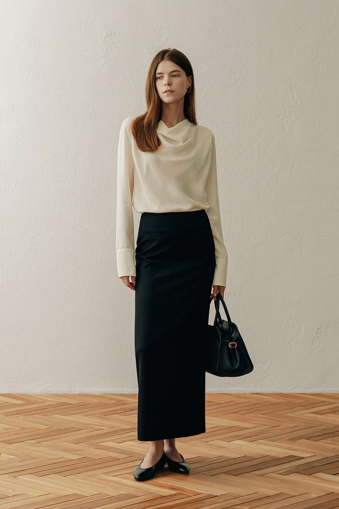 【ELBORN】Allison Cowl-neck Blouse