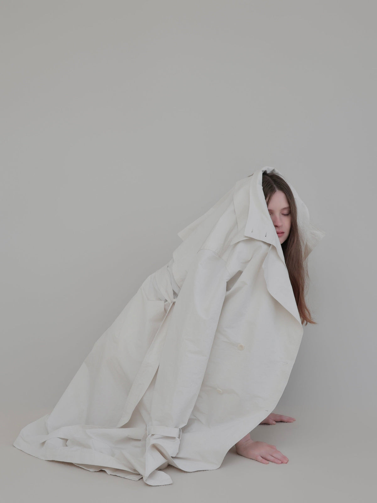 【AMOMMA】DOUBLE COLLAR TRENCH COAT