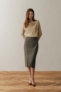 【ELBORN】Allison Cowl-neck Blouse