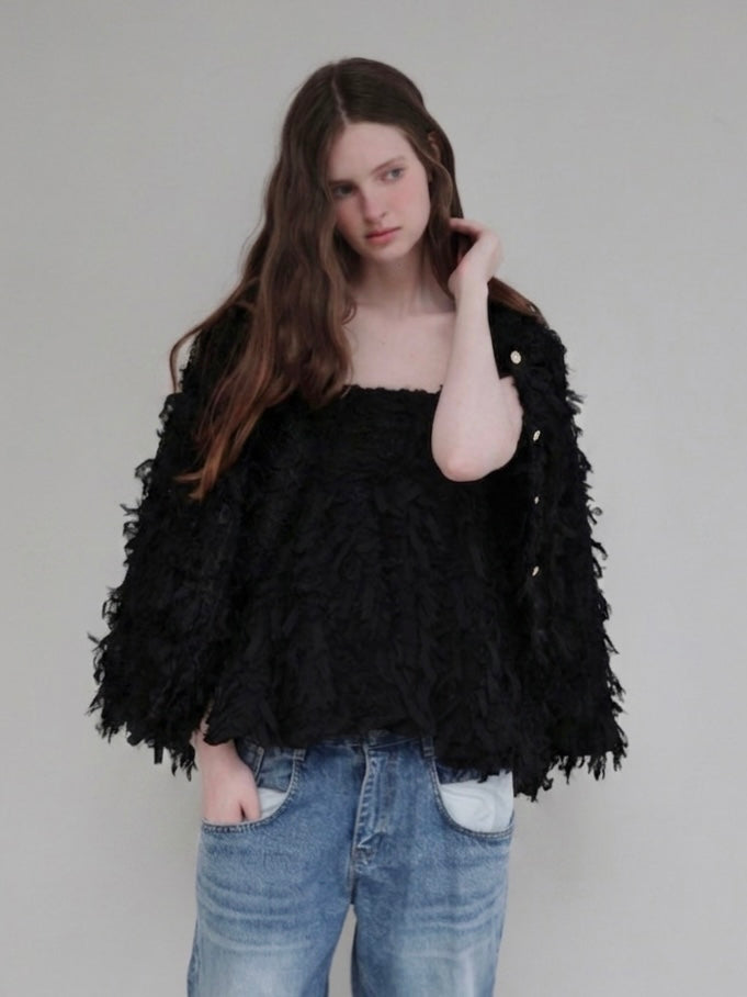 【SAMPLE SALE / AMOMMA】FRILL TEXTURE JACKET