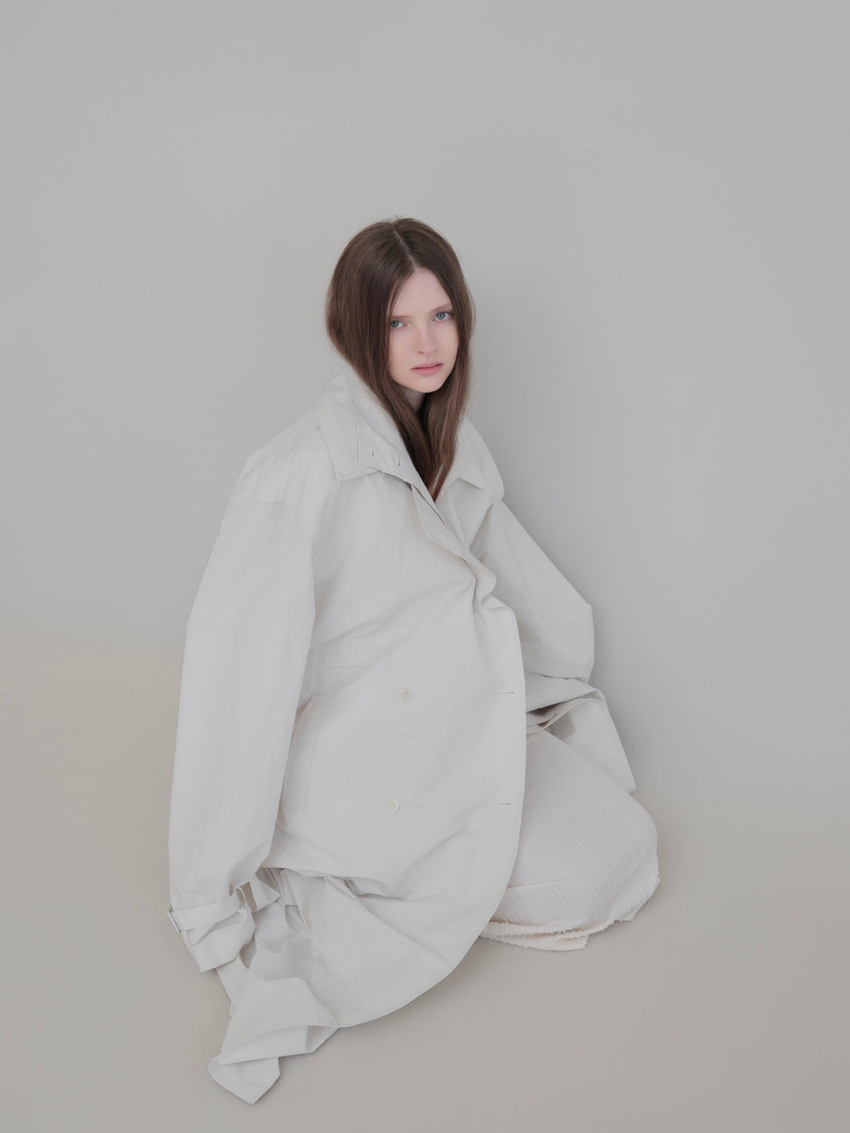 【AMOMMA】DOUBLE COLLAR TRENCH COAT