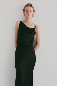 【célon】asymmetry drape cami dress