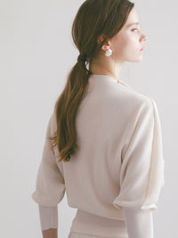 pleats balloon sleeve top
