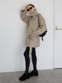 [AMOMMA] ISABELLA SHORT TRENCH COAT
