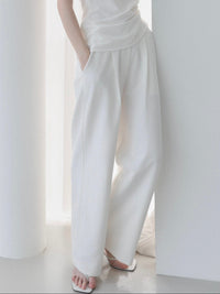 【NOWNS】Lou | Single Tuck Banding Pants