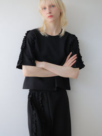 【SAMPLE SALE / swanë】 frill sleeves pullover