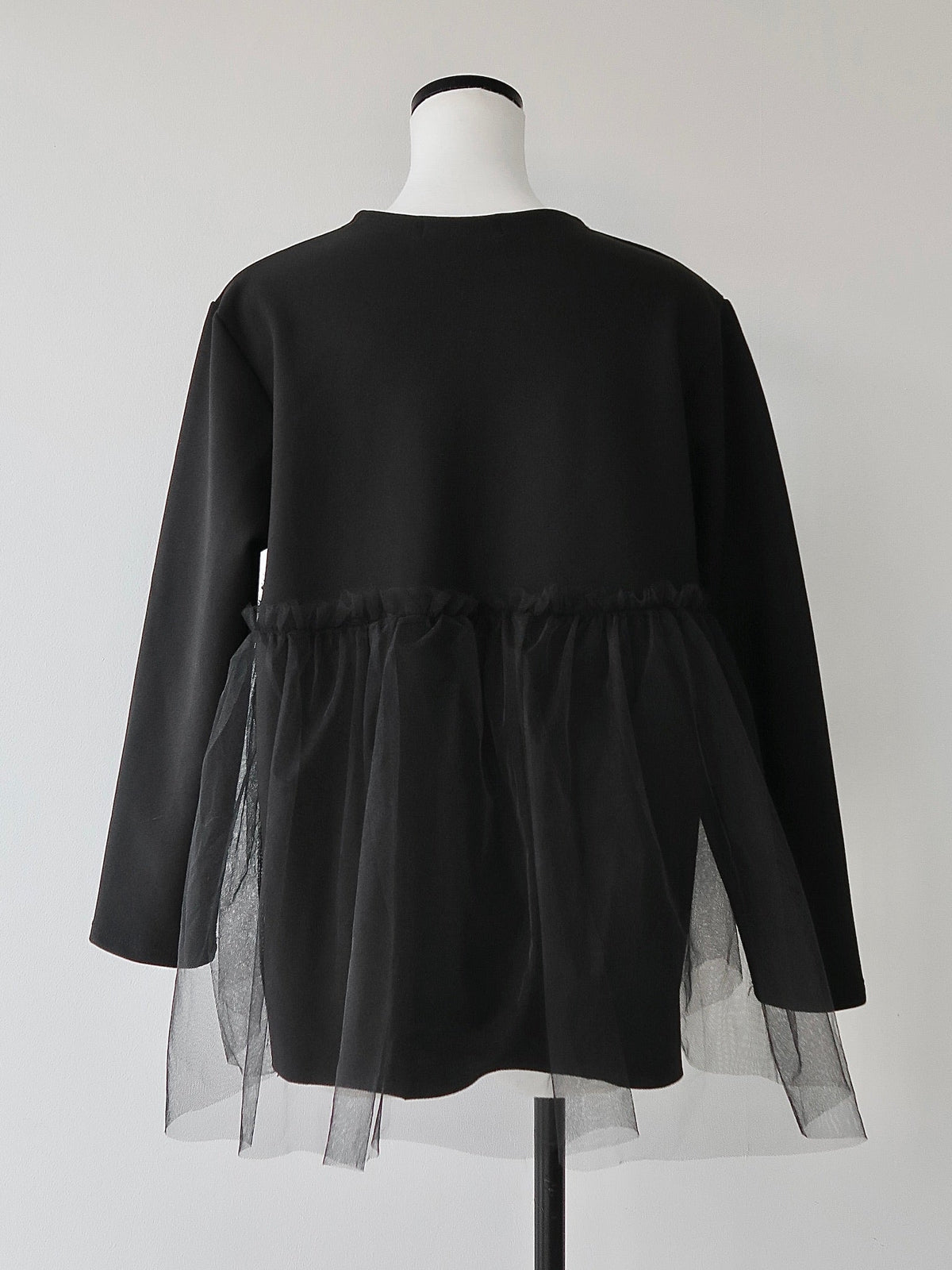 【SAMPLE SALE / swanë】tulle docking cardigan
