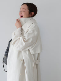 【AMOMMA】DOUBLE COLLAR TRENCH COAT