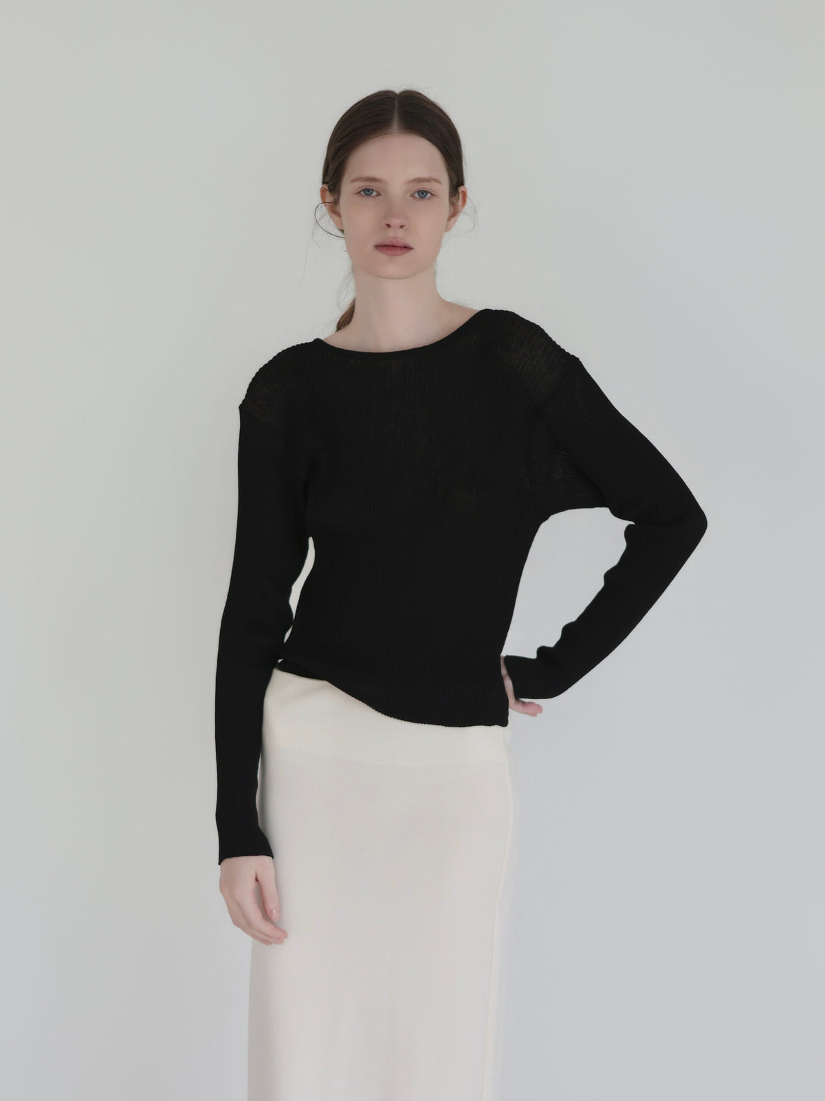 【NOWNS】Léa | Long-sleeve rib knit