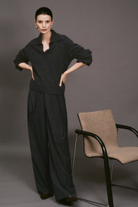 【ELBORN】Vaerin Wool Cashmere Collar Knit