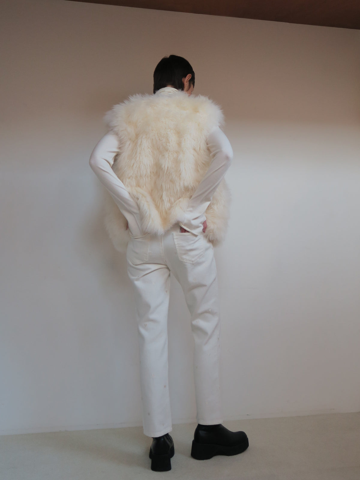 【SAMPLE SALE / AMOMMA】HEART TAPERED DENIM