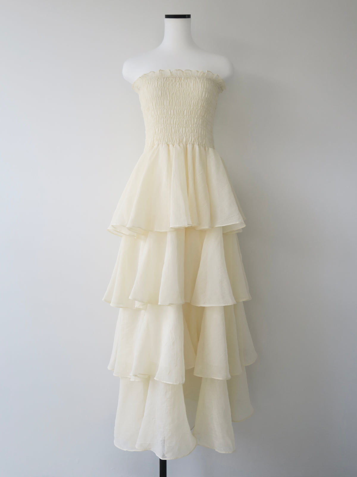 【célon】frilly tiered dress