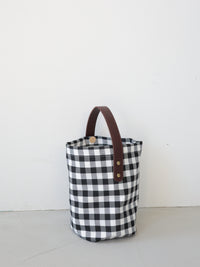 【SAMPLE SALE / swanë】gingham hand bag