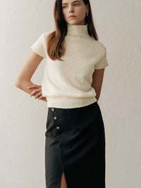 【ELBORN】Elina Oblique Slit Skirt