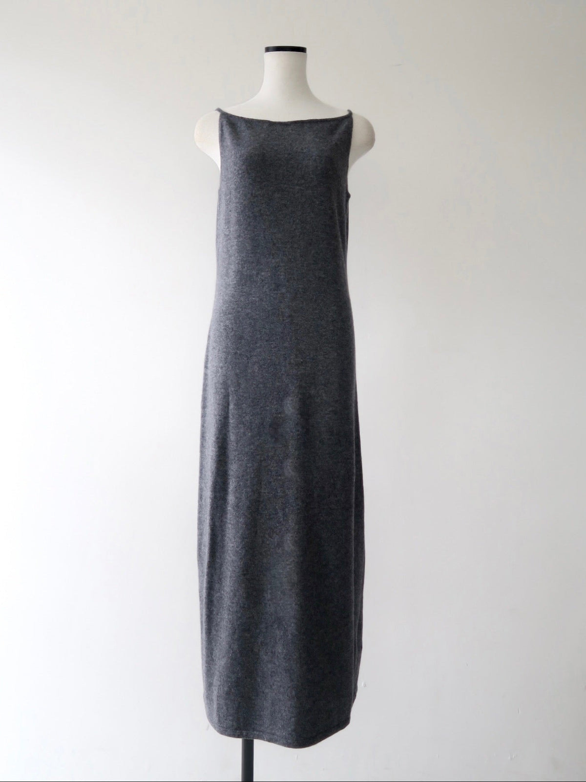 wool boat neck knit dress