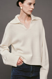 【ELBORN】Vaerin Wool Cashmere Collar Knit