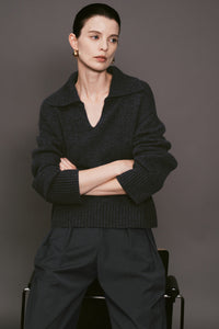 【ELBORN】Vaerin Wool Cashmere Collar Knit