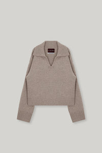 【ELBORN】Vaerin Wool Cashmere Collar Knit