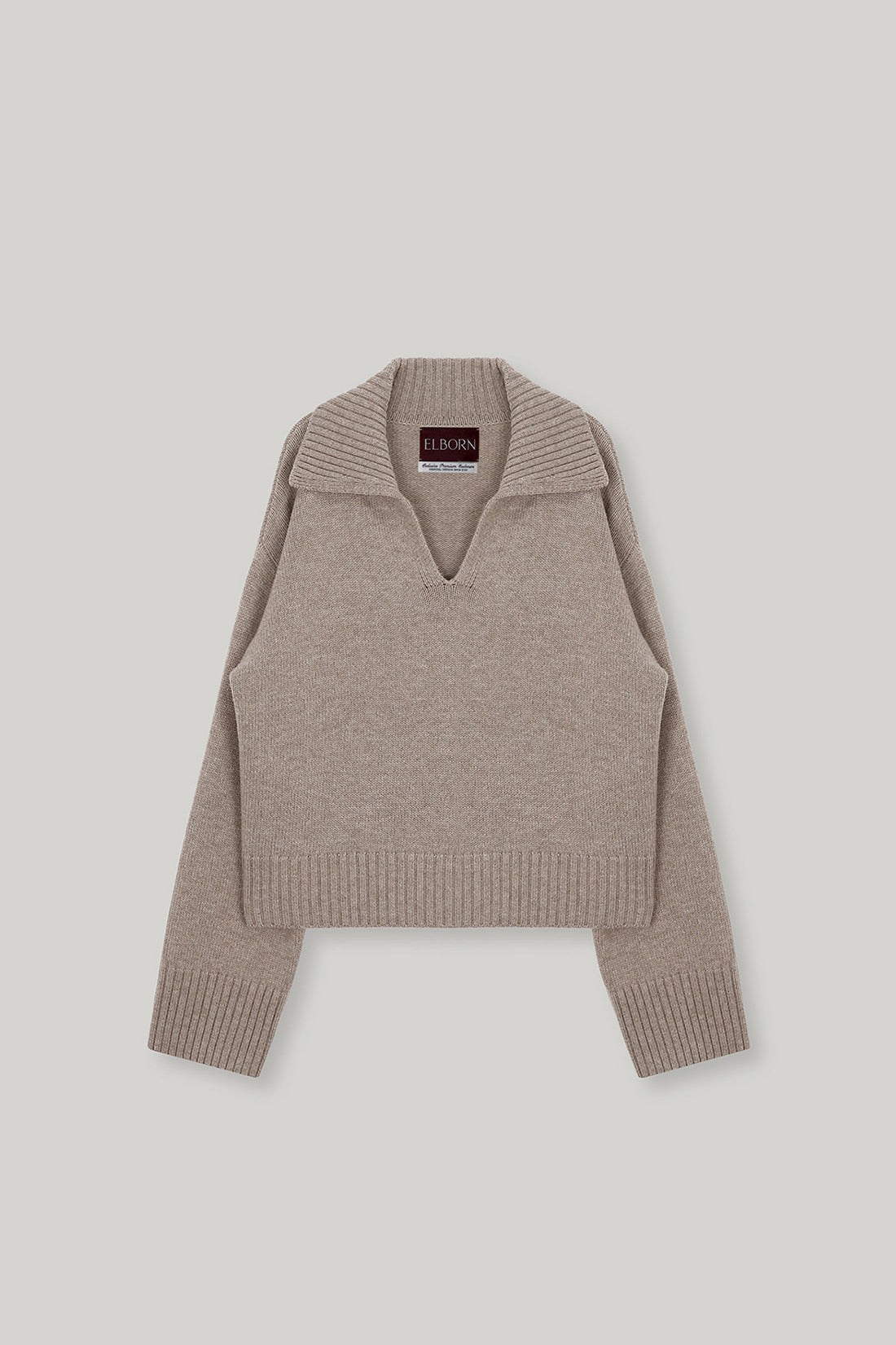 【ELBORN】Vaerin Wool Cashmere Collar Knit