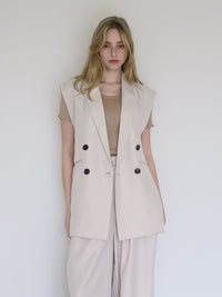 [ SAMPLE SALE ] long tailored gilet