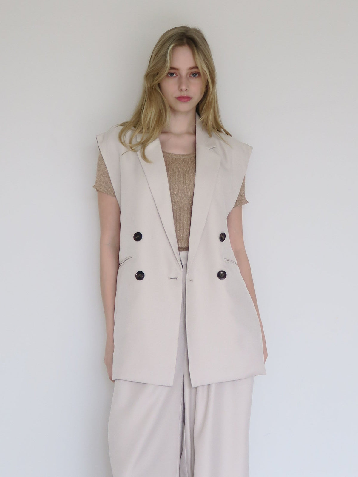 [ SAMPLE SALE ] long tailored gilet