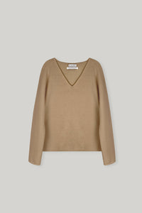 【ELBORN】Rona Wool V-neck Knit Top