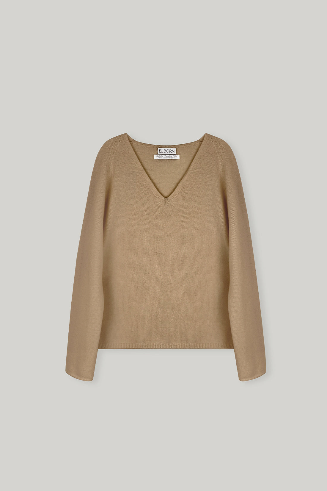 【ELBORN】Rona Wool V-neck Knit Top