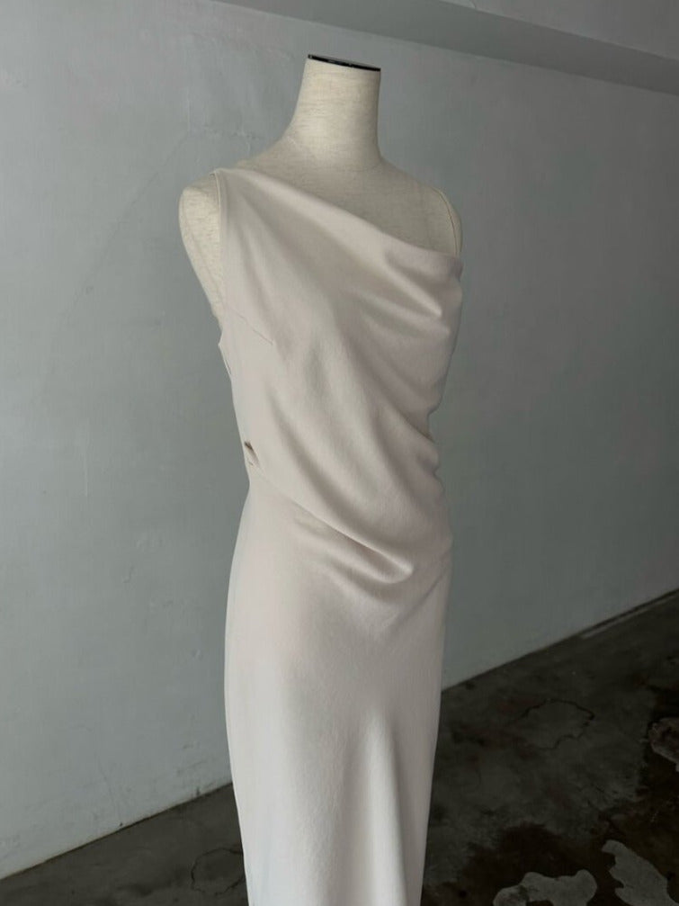 【célon】asymmetry drape cami dress