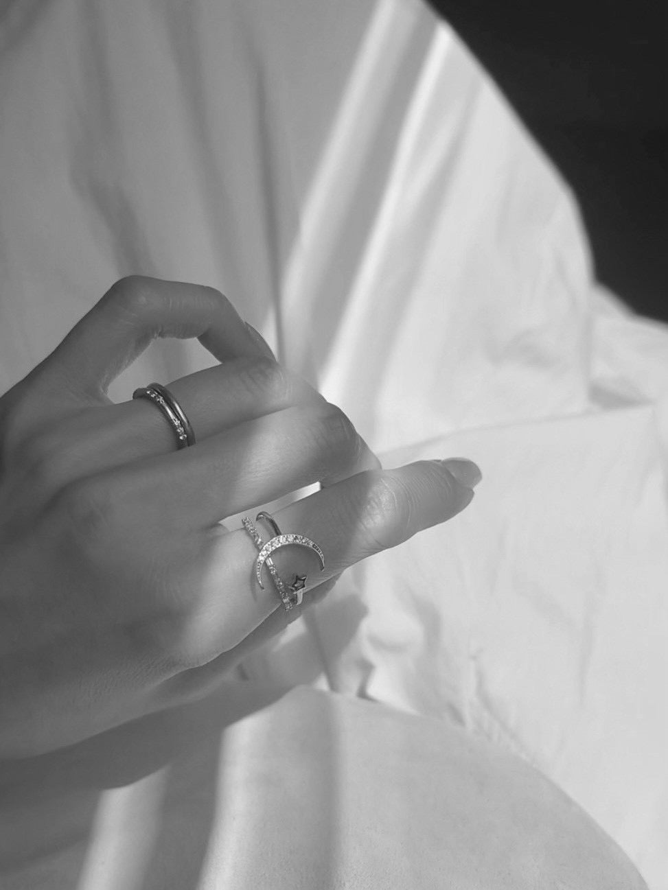 [ SAMPLE SALE ] slim sparkle ring