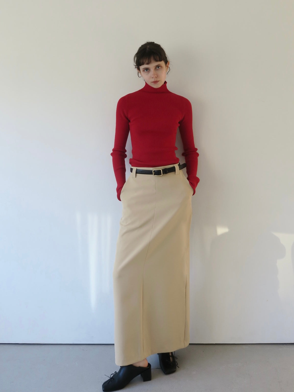 [ sample sale ] straight maxi skirt