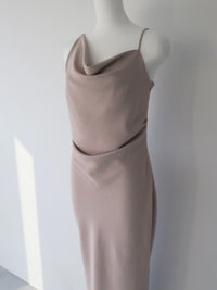 【célon】asymmetry drape cami dress