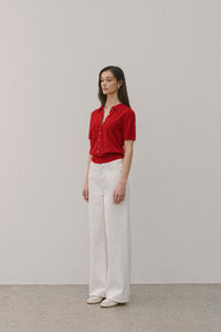 【ELBORN】Darby Silk Collar Knit
