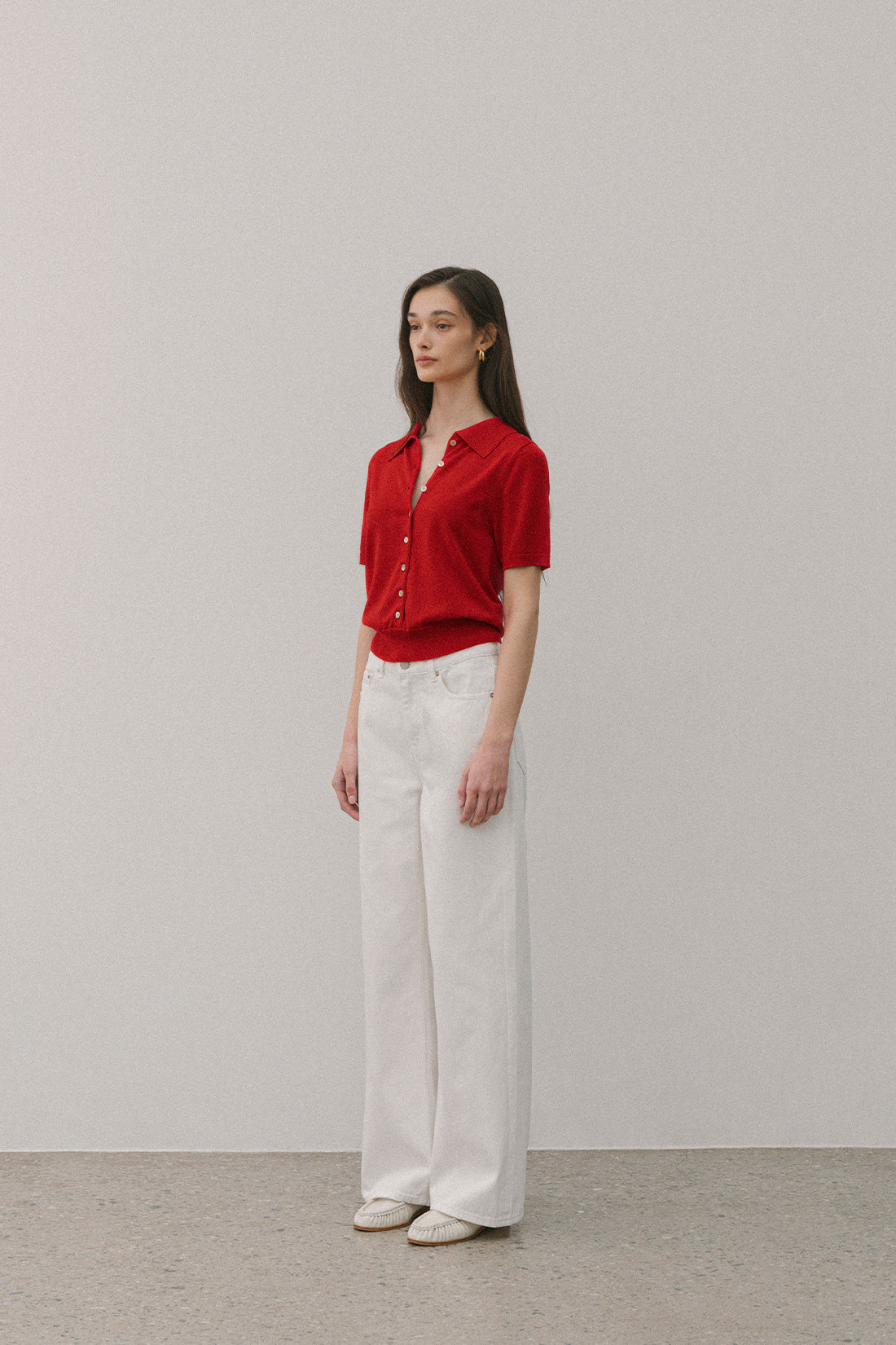 【ELBORN】Darby Silk Collar Knit