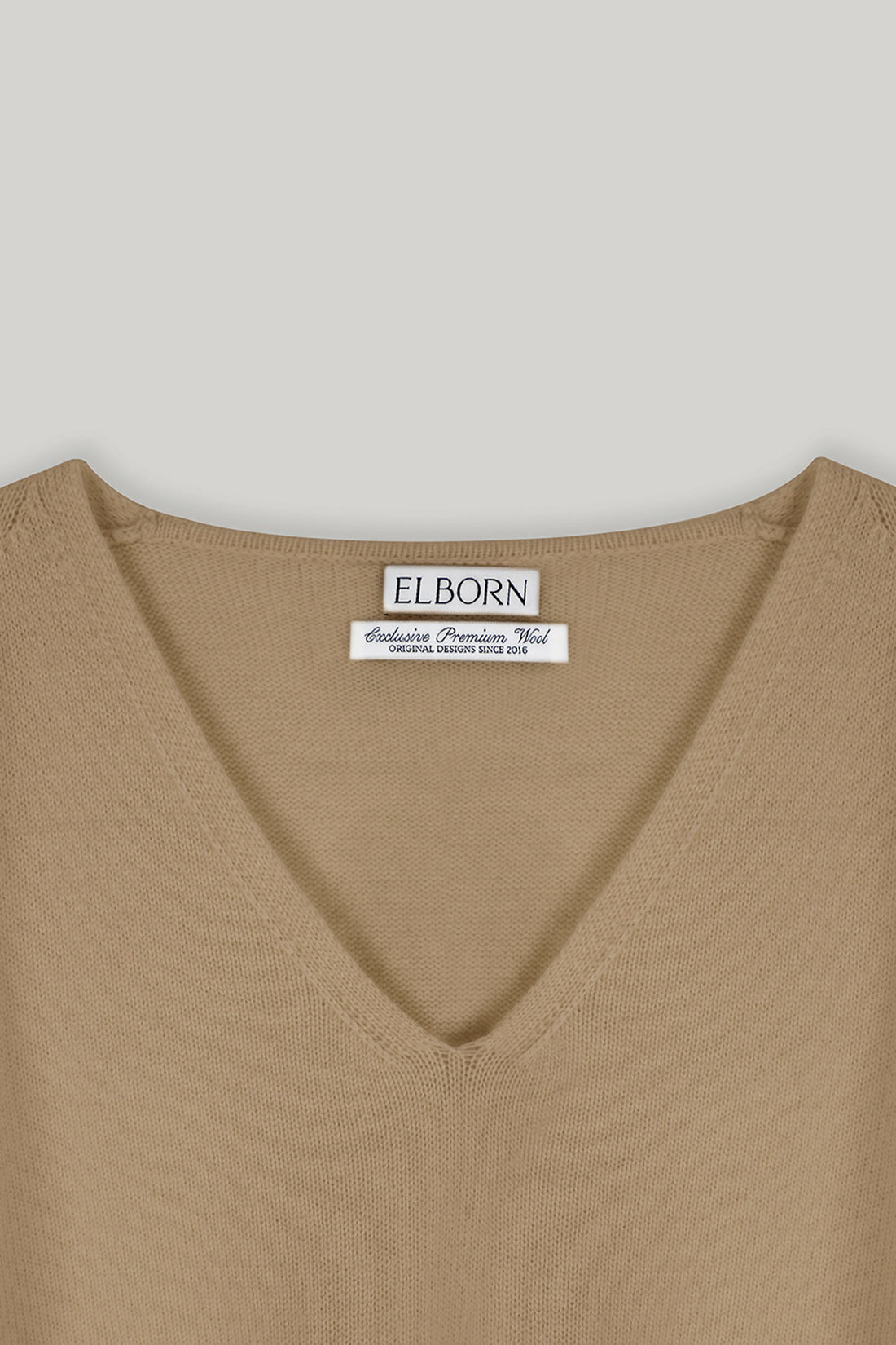 【ELBORN】Rona Wool V-neck Knit Top