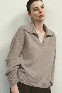 【ELBORN】Vaerin Wool Cashmere Collar Knit