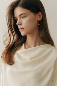 【ELBORN】Allison Cowl-neck Blouse