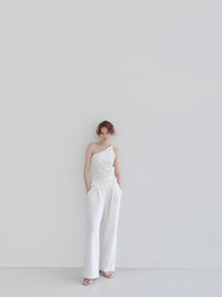 【NOWNS】Lou | Single Tuck Banding Pants