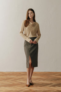 【ELBORN】Allison Cowl-neck Blouse
