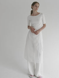 【NOWNS】Lyse | Half sleeve tee