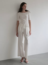 【NOWNS】Lyse | Half sleeve tee