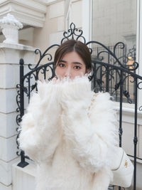 【célon】Poodle Shaggy Knit