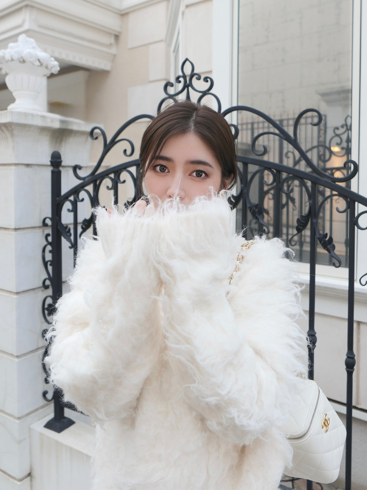 【célon】Poodle Shaggy Knit