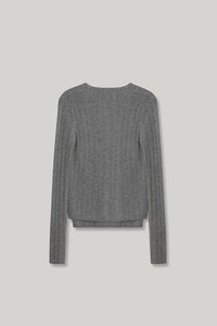 【ELBORN】Lace Wool Knit Cardigan Set-up