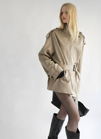 [AMOMMA] ISABELLA SHORT TRENCH COAT