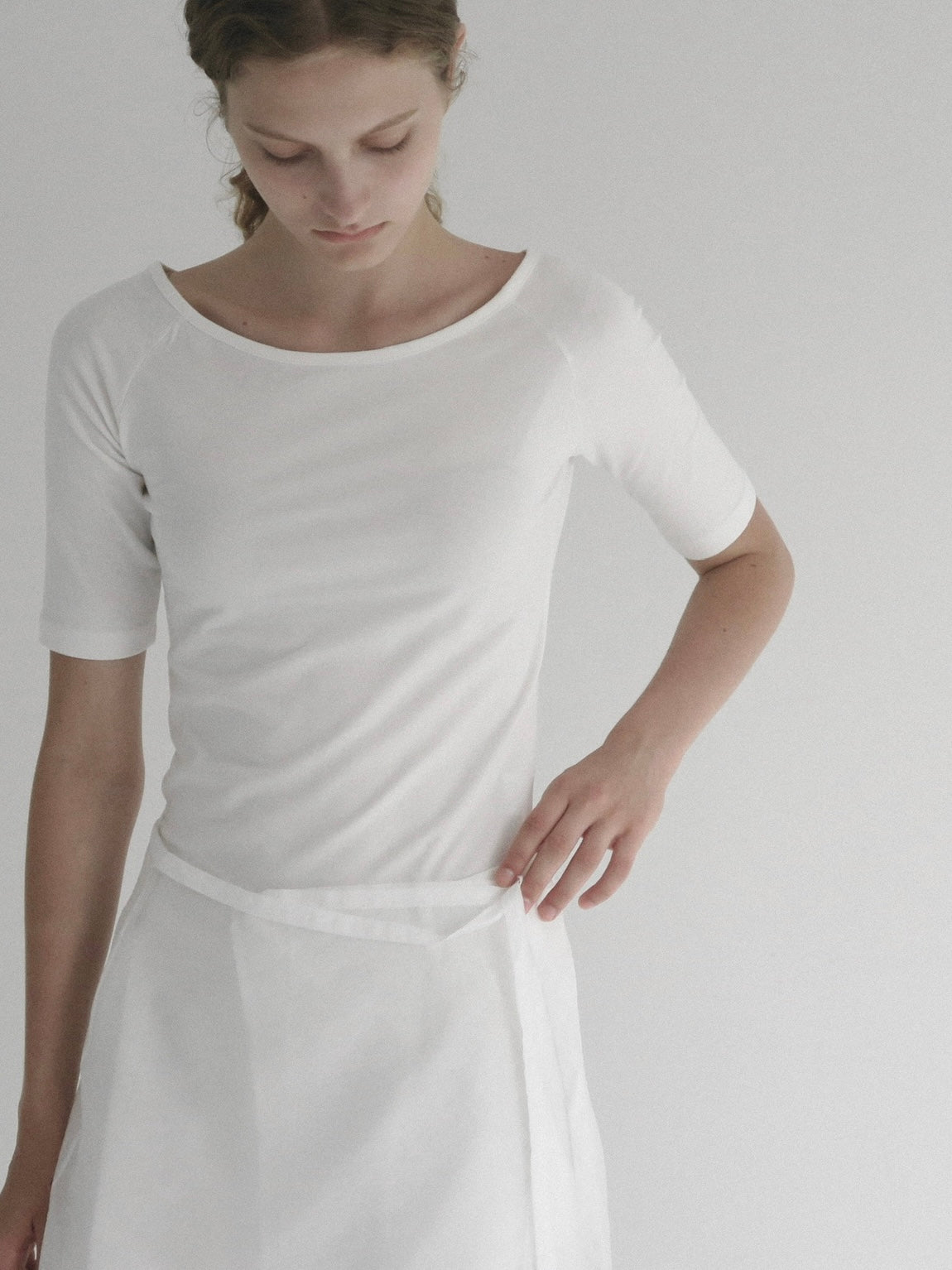 【NOWNS】Lyse | Half sleeve tee