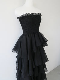 【célon】frilly tiered dress